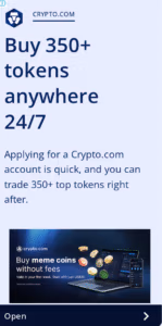 Display Ad Example of Crypto.com