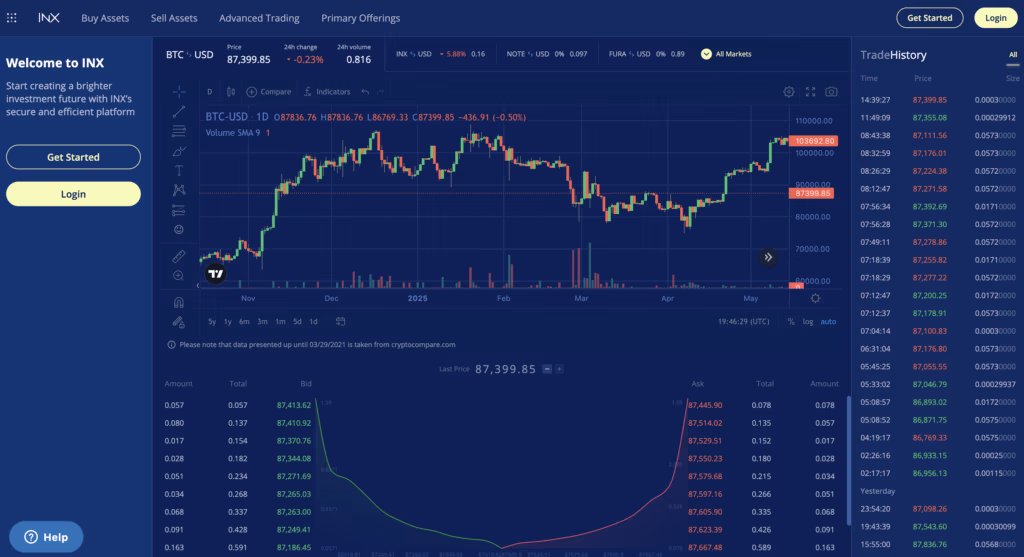 Inx Landing Page