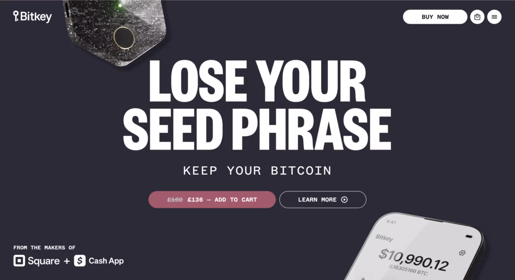 Bitkey Landing Page